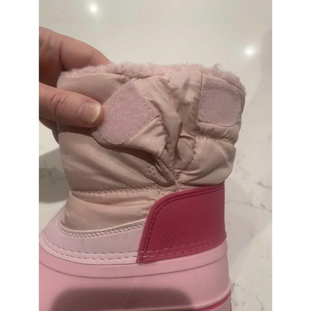 Lands' End Kids Pink Winter Snow Boots US 12 Toddler Insulated Water Resistant